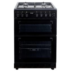 Teknix TKGF60TBL Twin Cavity 60cm Gas Cooker in Black